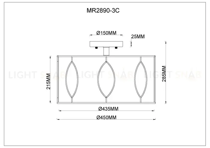 Потолочный светильник MyFar Этери MR2890-3C MR2890-3C
