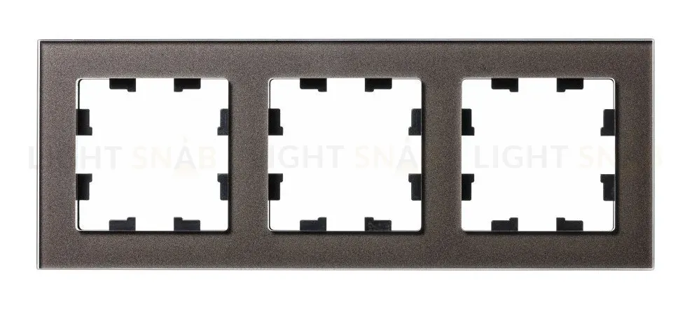 Рамка 3-ая Systeme Electric AtlasDesign Nature Стекло мокко ATN320603 ATN320603