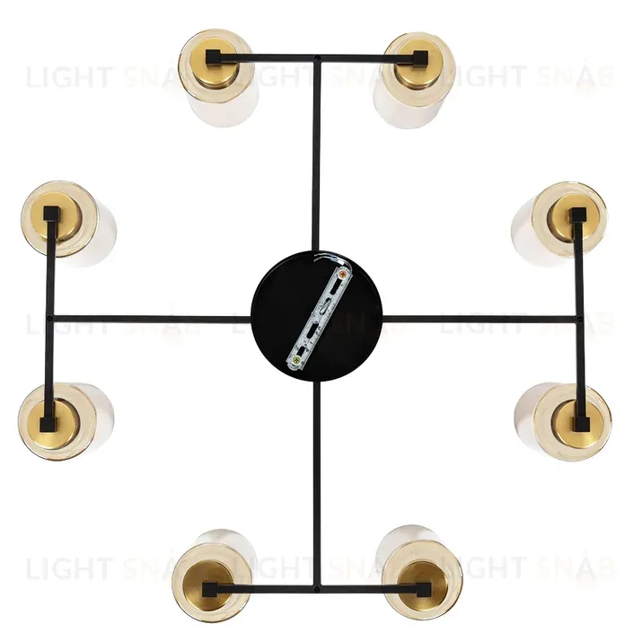 Потолочная люстра Arte Lamp Leo A7027PL-8BK A7027PL-8BK