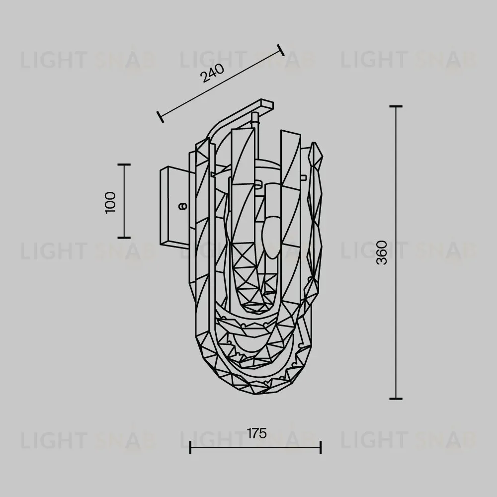 Бра Modelux ML.6621.02 CR ML.6621.02 CR