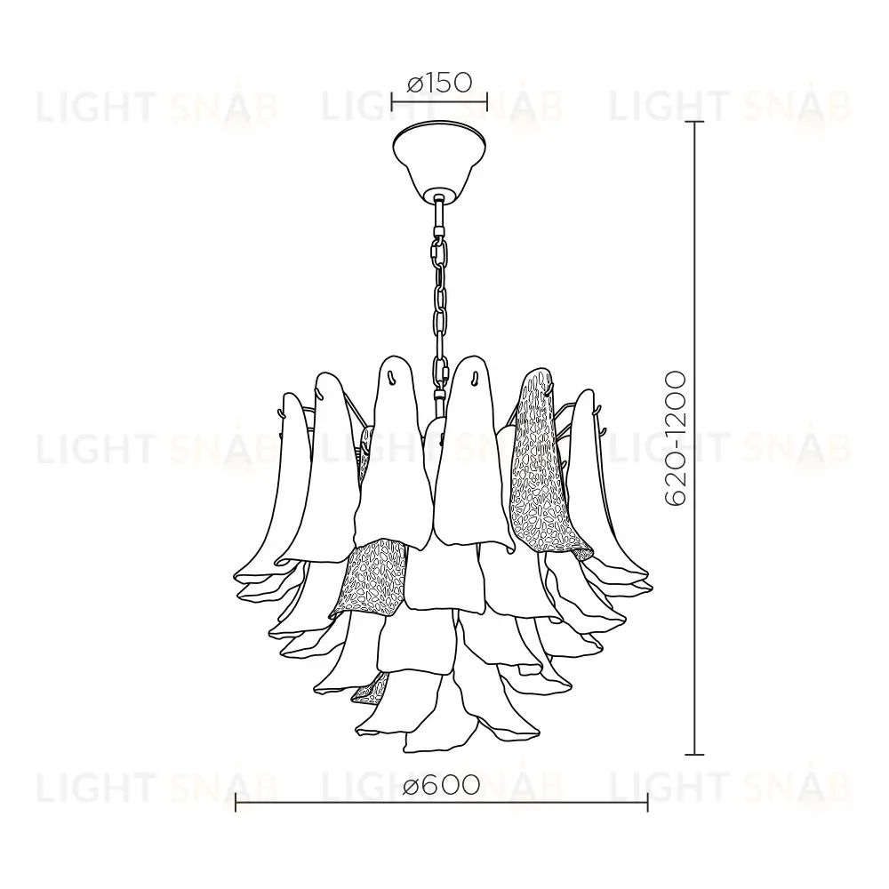 Подвесная люстра Modelux ML.6777.10P GD ML.6777.10P GD