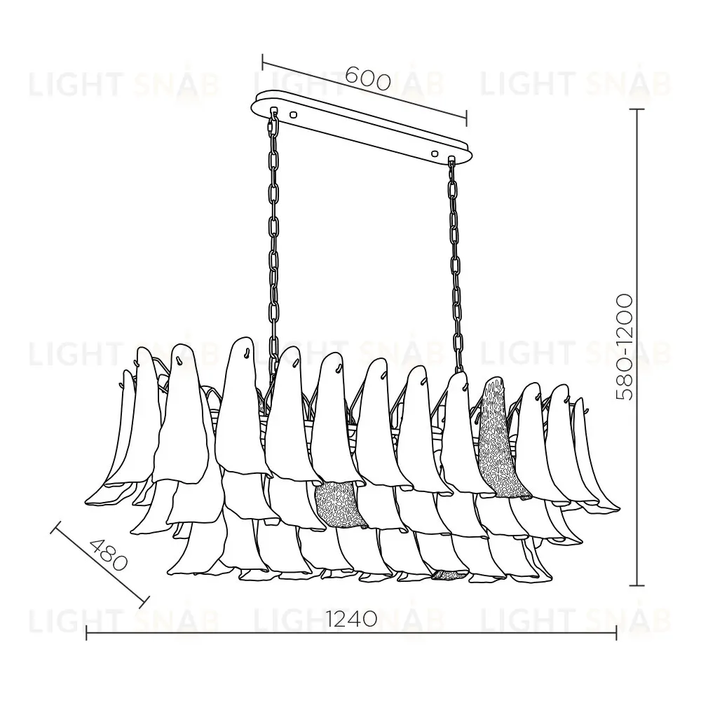 Подвесная люстра Modelux ML.6777.16P GD ML.6777.16P GD