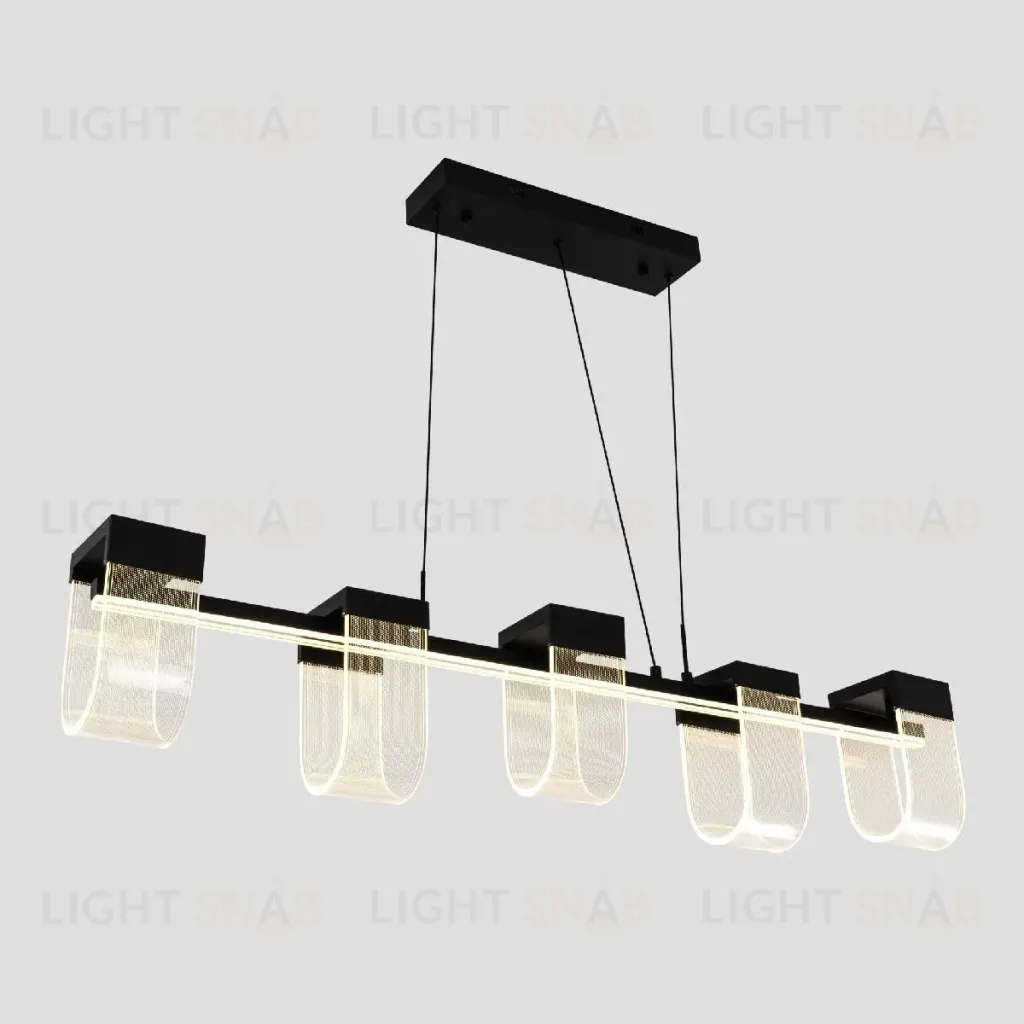 Подвесная люстра LED4U L7707-1200 BK L7707-1200 BK