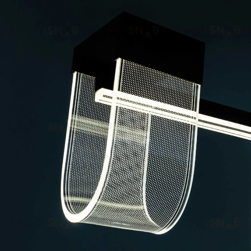 Подвесная люстра LED4U L7707-1200 BK L7707-1200 BK