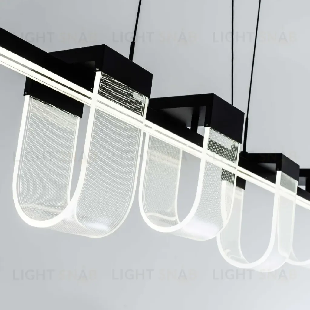 Подвесная люстра LED4U L7707-1200 BK L7707-1200 BK