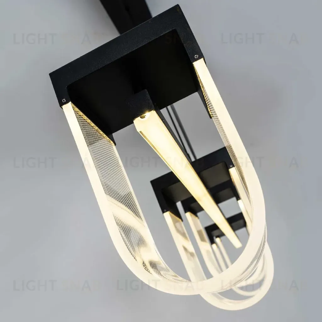 Подвесная люстра LED4U L7707-1200 BK L7707-1200 BK