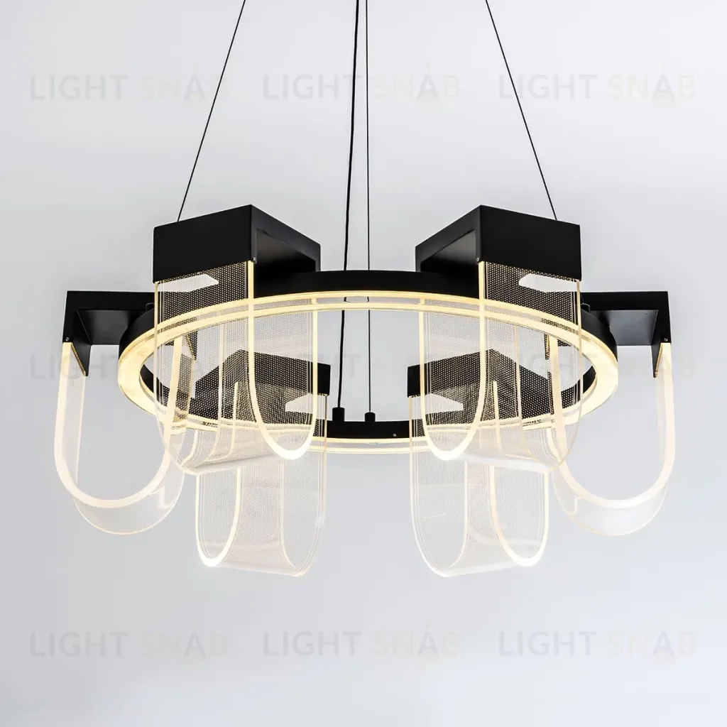 Подвесная люстра LED4U L7707-600 BK L7707-600 BK