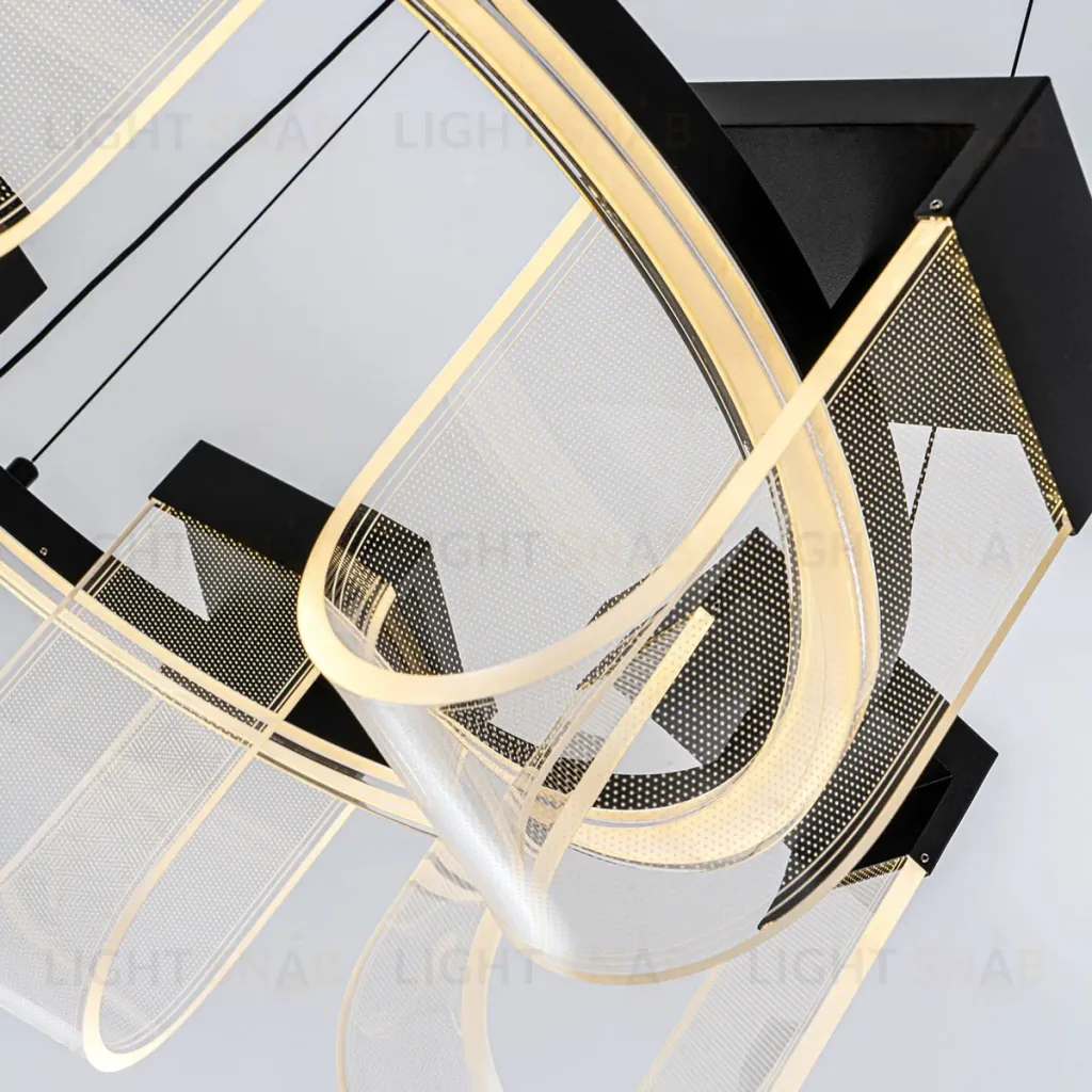 Подвесная люстра LED4U L7707-600 BK L7707-600 BK
