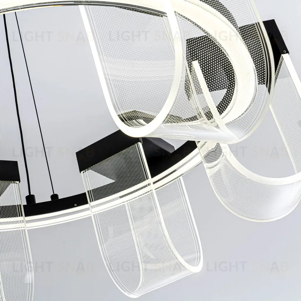Подвесная люстра LED4U L7707-600 BK L7707-600 BK