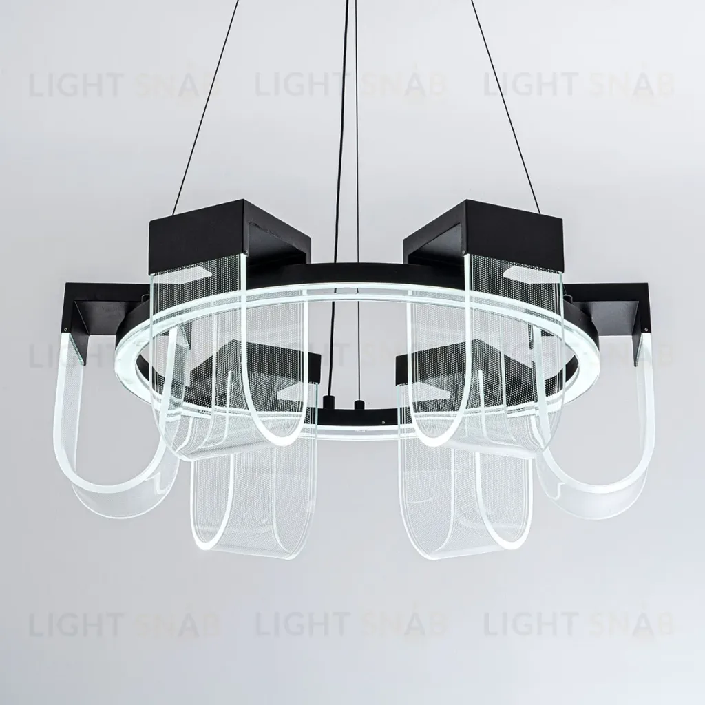 Подвесная люстра LED4U L7707-600 BK L7707-600 BK