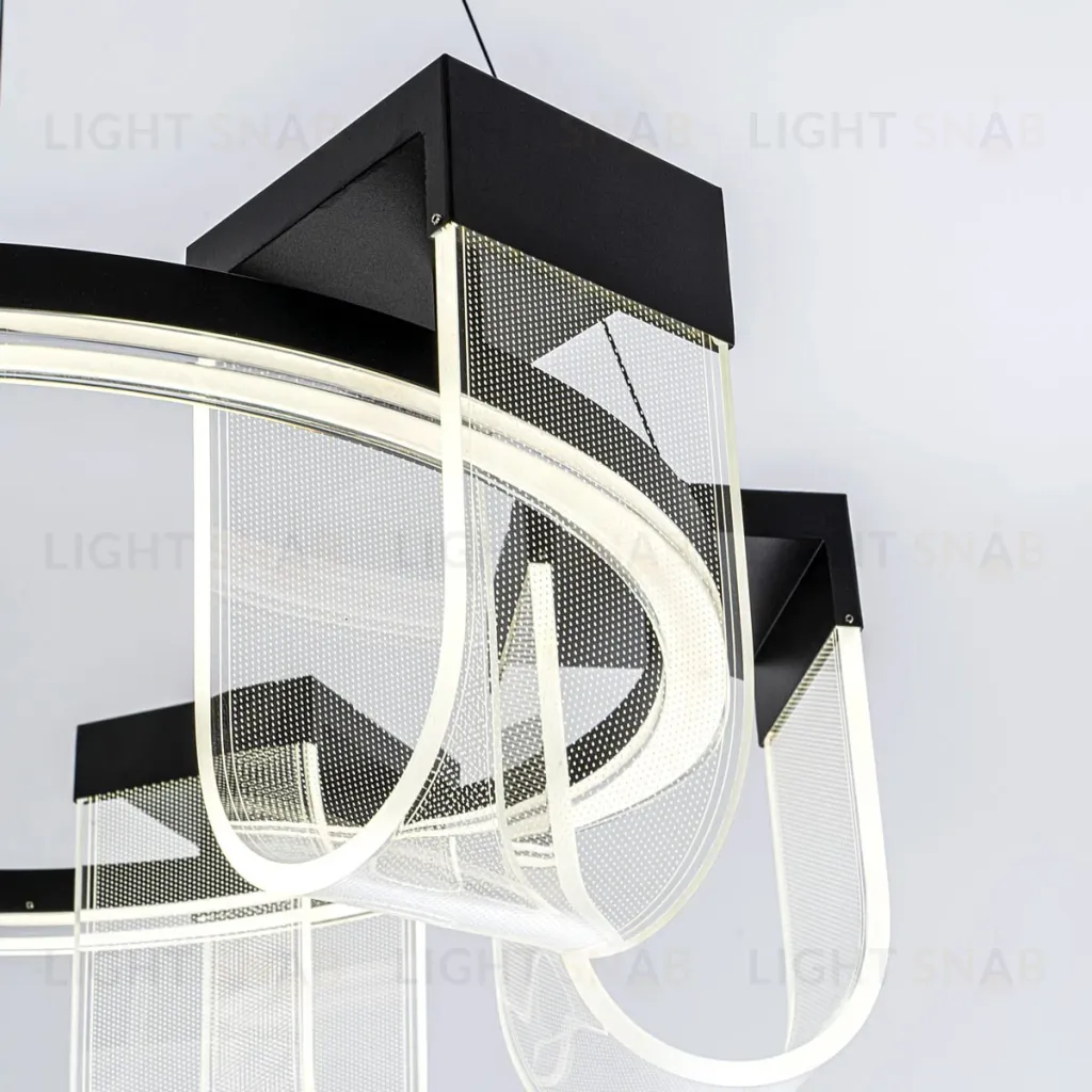 Подвесная люстра LED4U L7707-600 BK L7707-600 BK