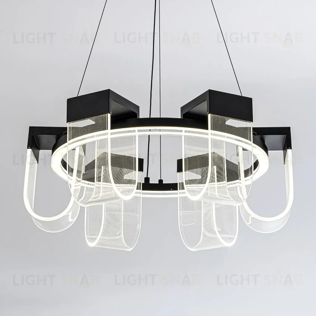 Подвесная люстра LED4U L7707-600 BK L7707-600 BK