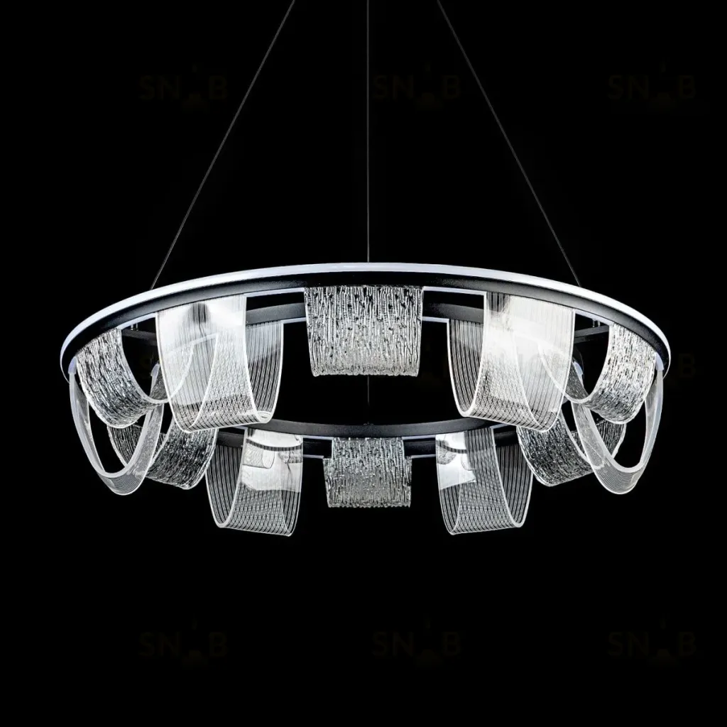 Подвесная люстра LED4U L7706-800 BK L7706-800 BK
