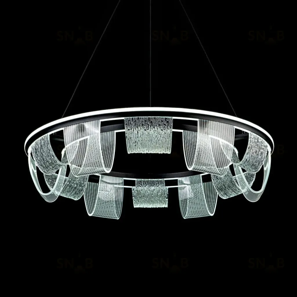 Подвесная люстра LED4U L7706-800 BK L7706-800 BK