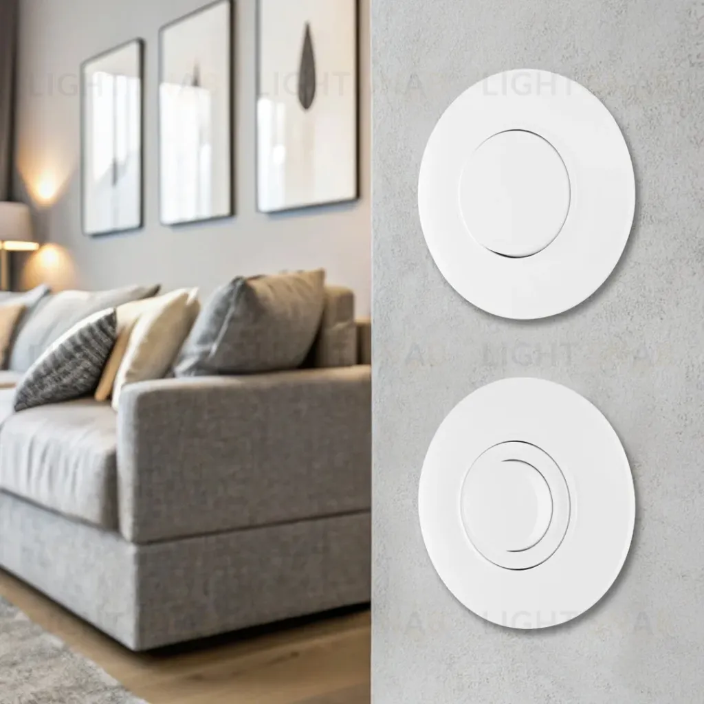Выключатель круглый одноклавишный с рамкой Arte Milano SET08-1-30-1 white SET08-1-30-1 white