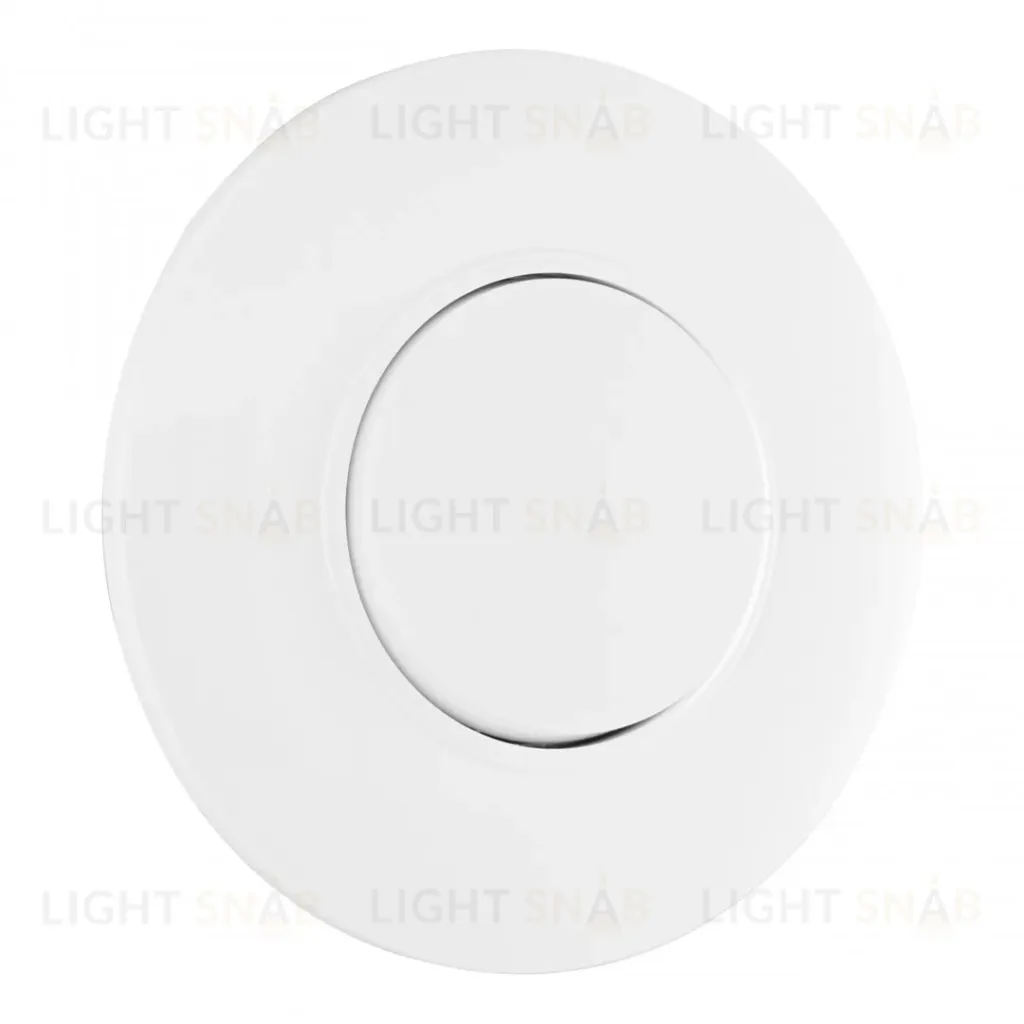 Выключатель круглый одноклавишный с рамкой Arte Milano SET08-1-30-1 white SET08-1-30-1 white