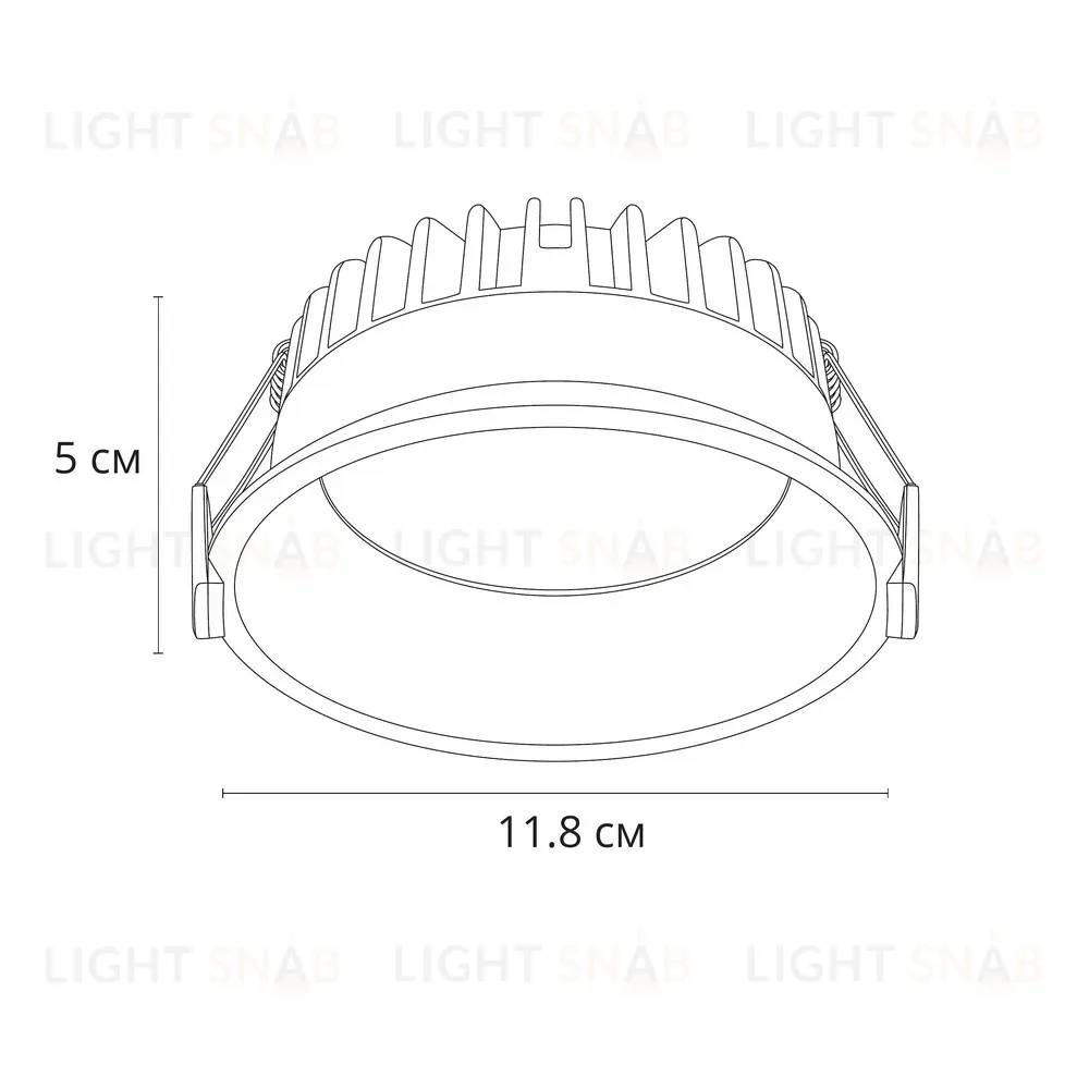 Точечный встраиваемый светильник Arte Lamp Frame A7794PL-1BK A7794PL-1BK