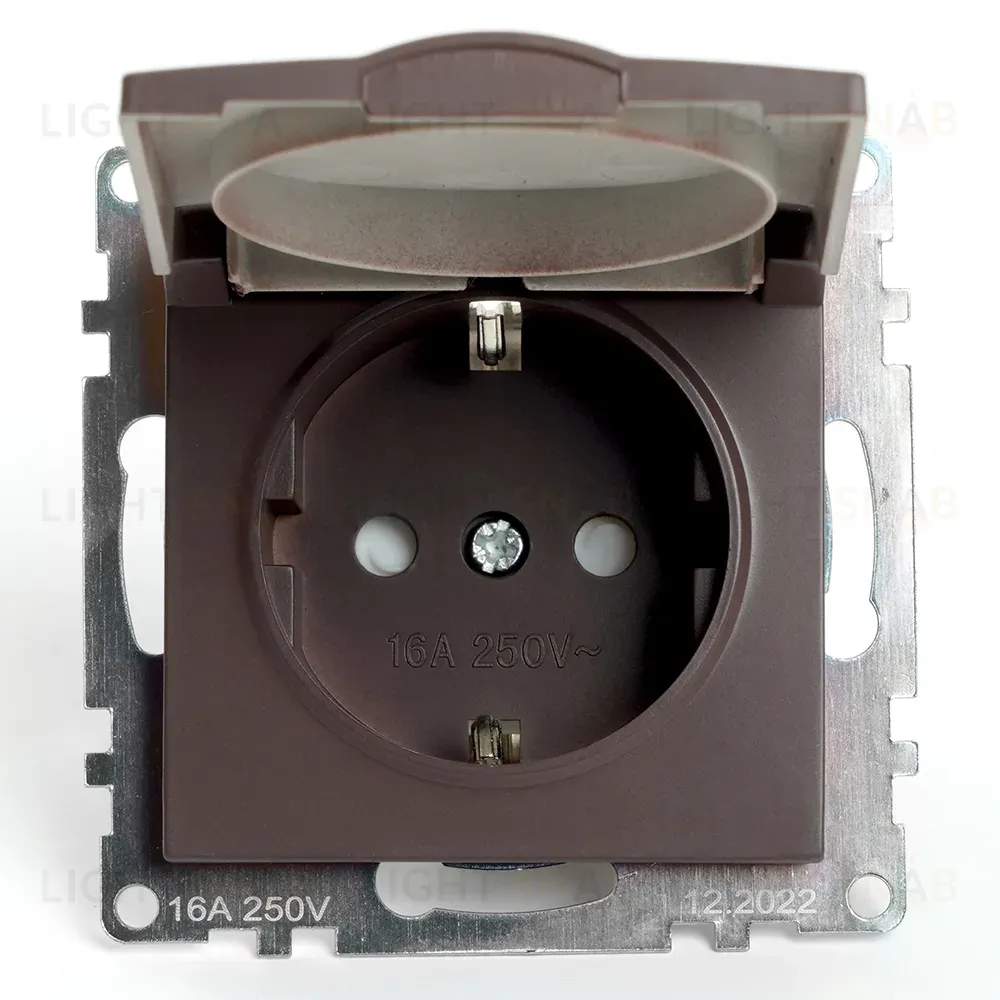 Розетка 1-местная с защитной шторкой Stekker Катрин GLS16-7112-04 49029 49029
