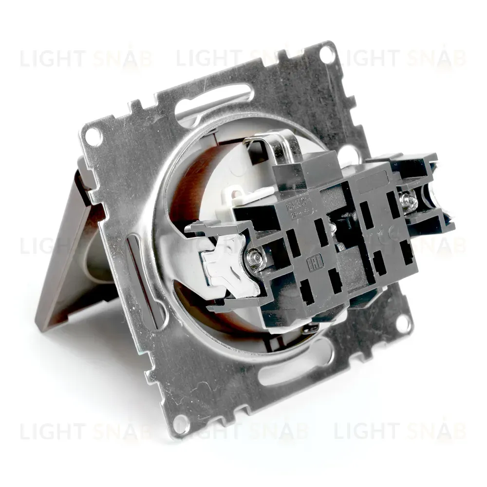 Розетка 1-местная с защитной шторкой Stekker Катрин GLS16-7112-04 49029 49029
