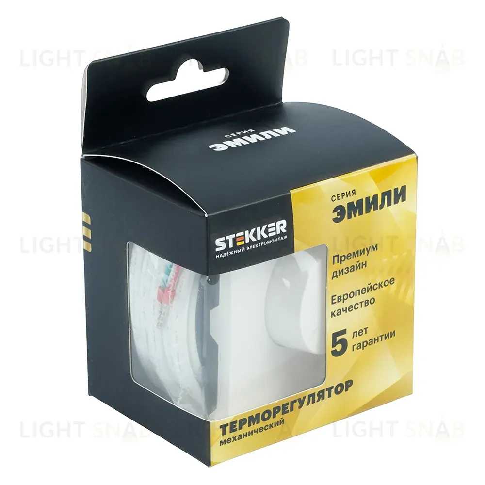 Терморегулятор механический Stekker Эмили RSW00-5120-08 кашемир, soft touch 50715 50715