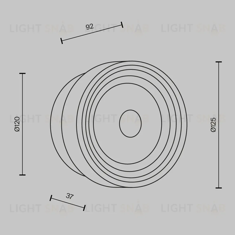 Настенный светильник Maytoni Olo MOD493WL-L6BSK2 MOD493WL-L6BSK2