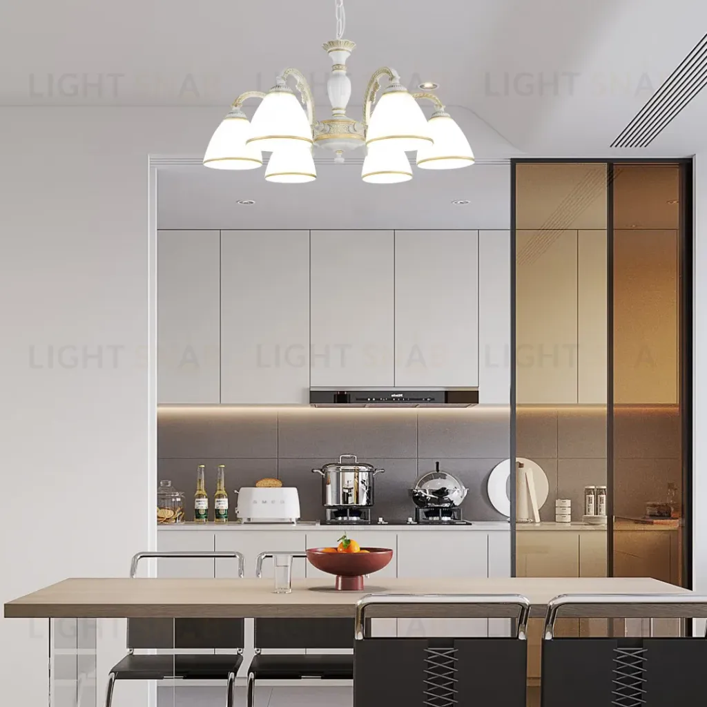 Подвесная люстра Arte Milano 340837/6 WT+G 340837/6 WT+G