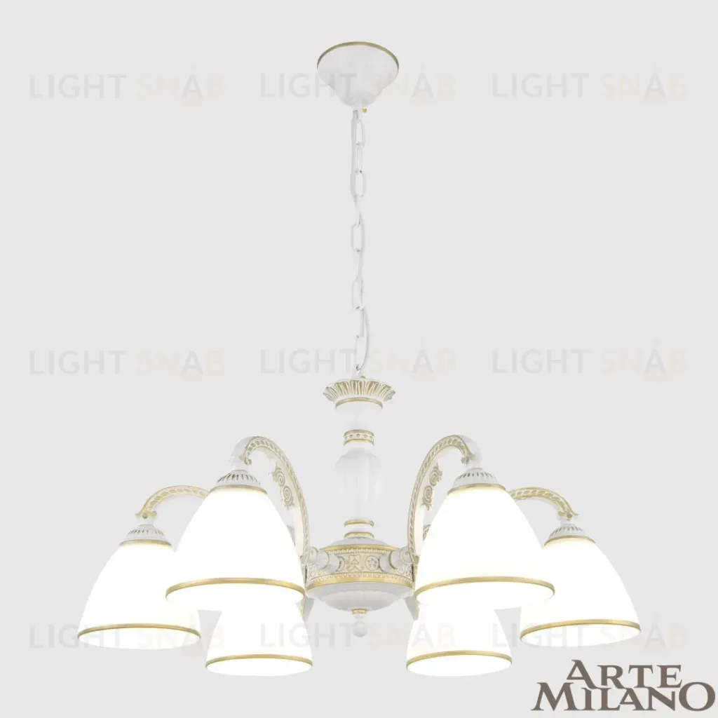 Подвесная люстра Arte Milano 340837/6 WT+G 340837/6 WT+G