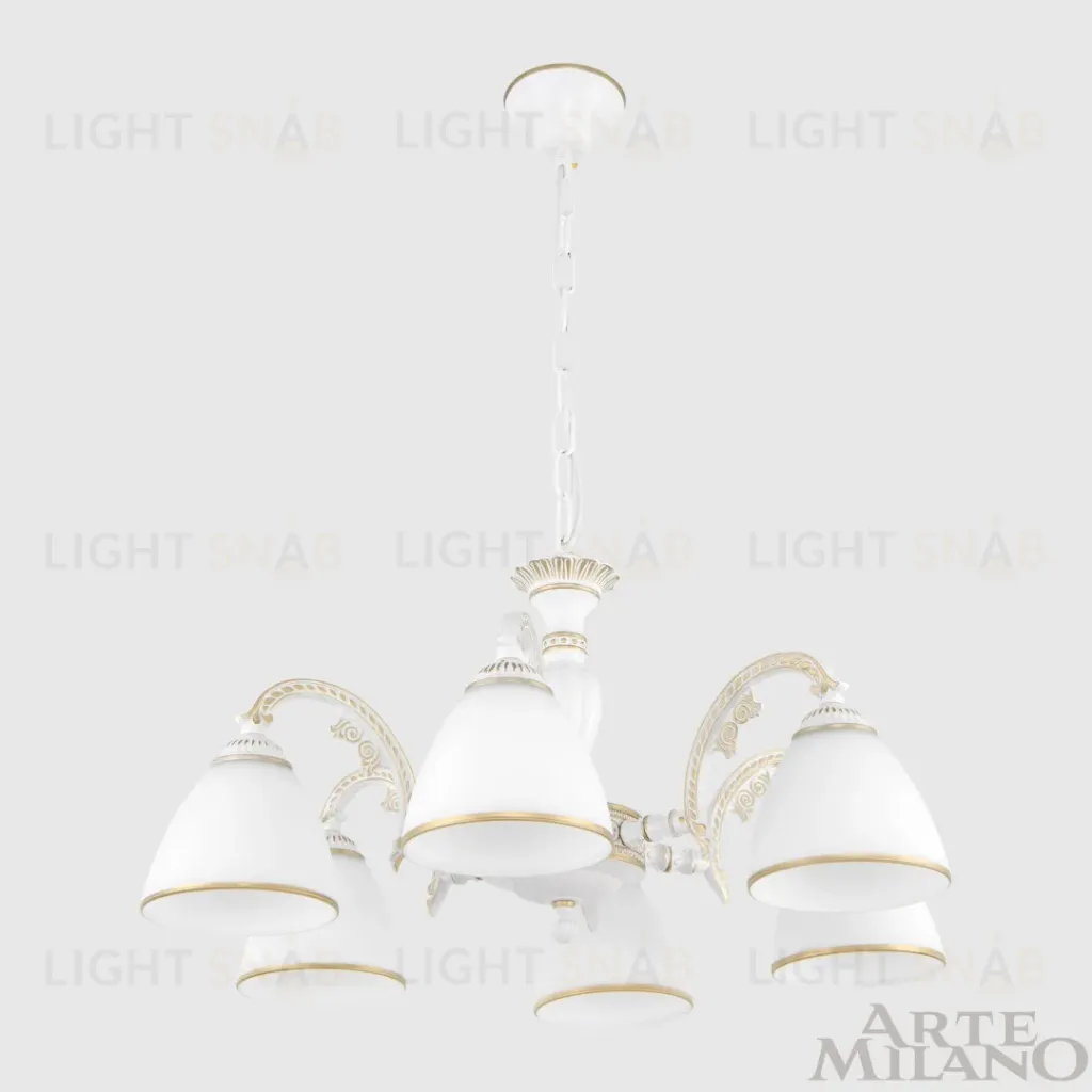 Подвесная люстра Arte Milano 340837/6 WT+G 340837/6 WT+G