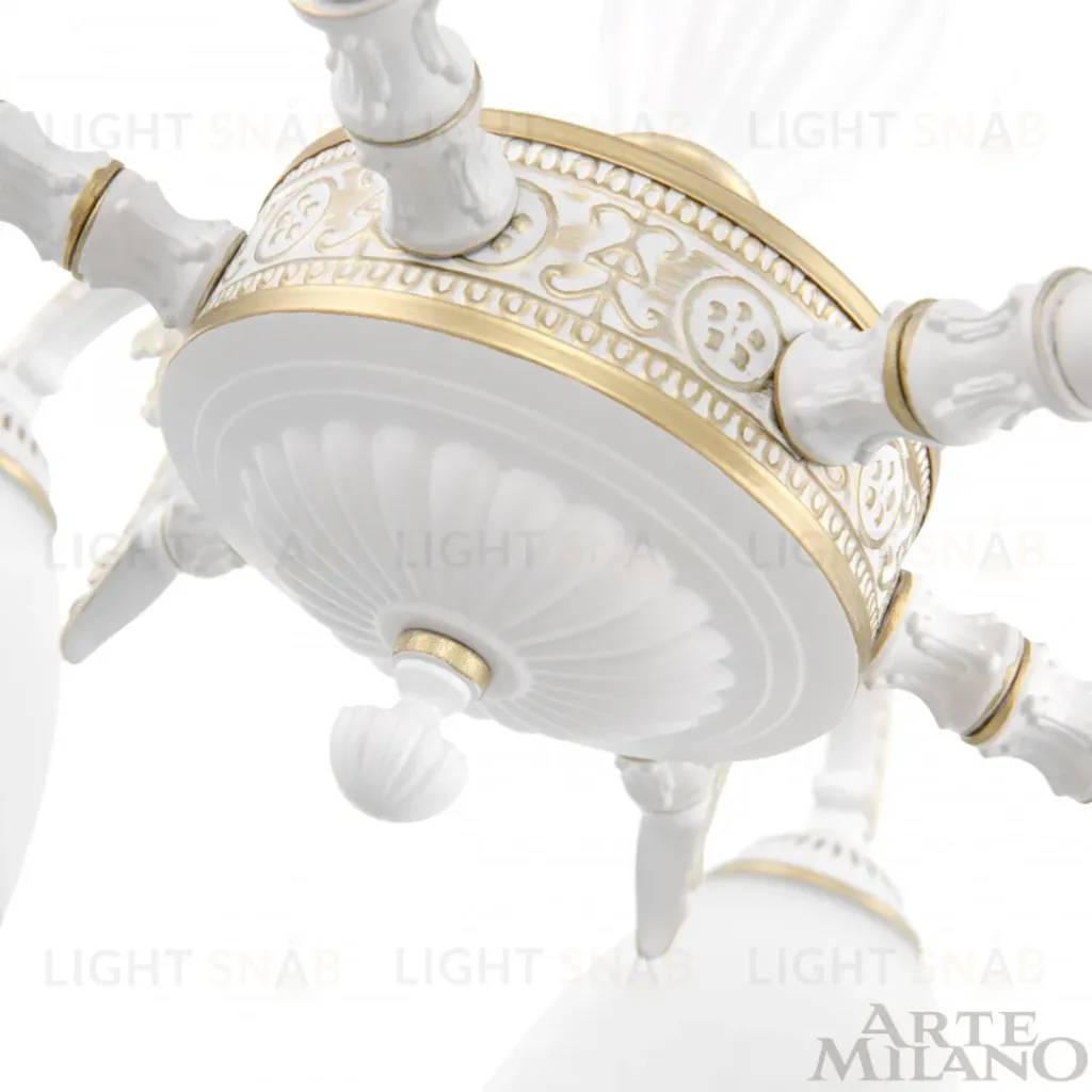 Подвесная люстра Arte Milano 340837/6 WT+G 340837/6 WT+G