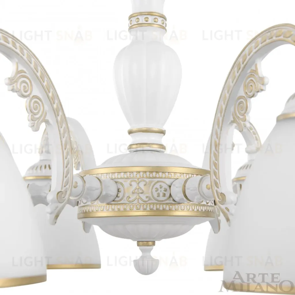 Подвесная люстра Arte Milano 340837/6 WT+G 340837/6 WT+G