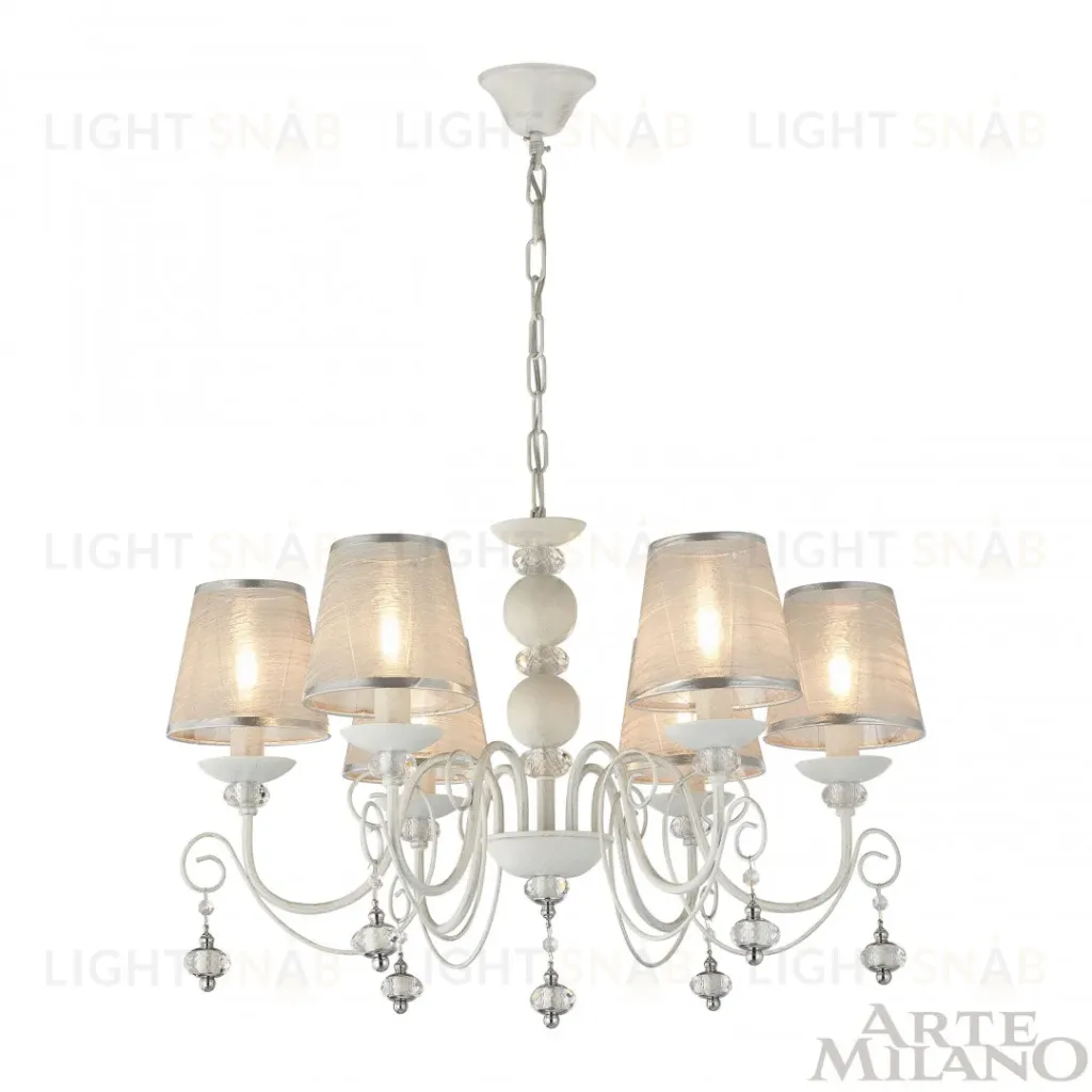 Подвесная люстра Arte Milano 347620/6 WT+SL 347620/6 WT+SL