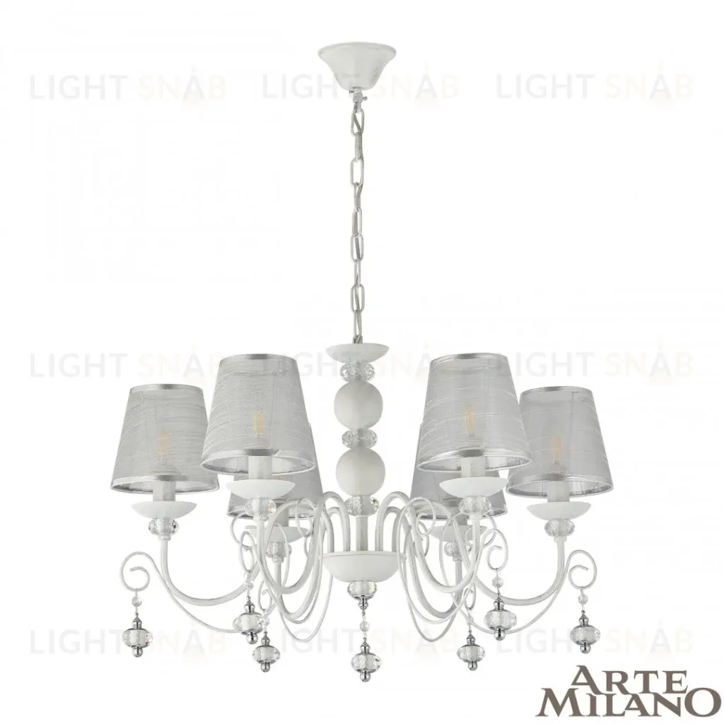 Подвесная люстра Arte Milano 347620/6 WT+SL 347620/6 WT+SL