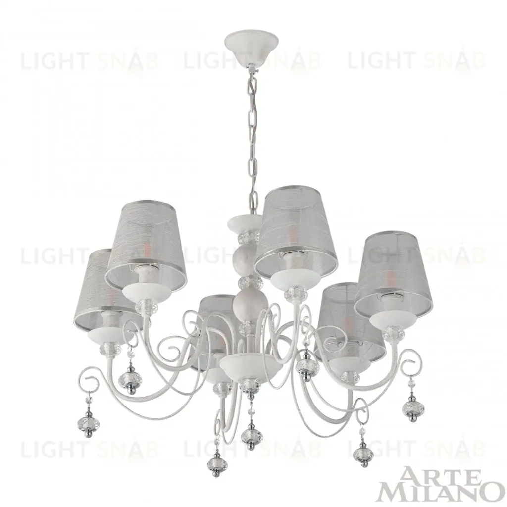 Подвесная люстра Arte Milano 347620/6 WT+SL 347620/6 WT+SL