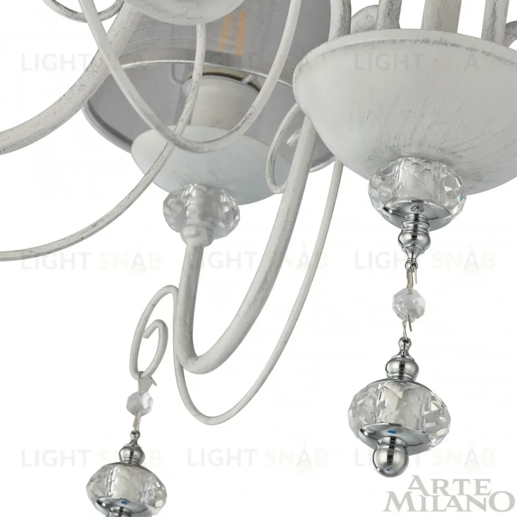 Подвесная люстра Arte Milano 347620/6 WT+SL 347620/6 WT+SL