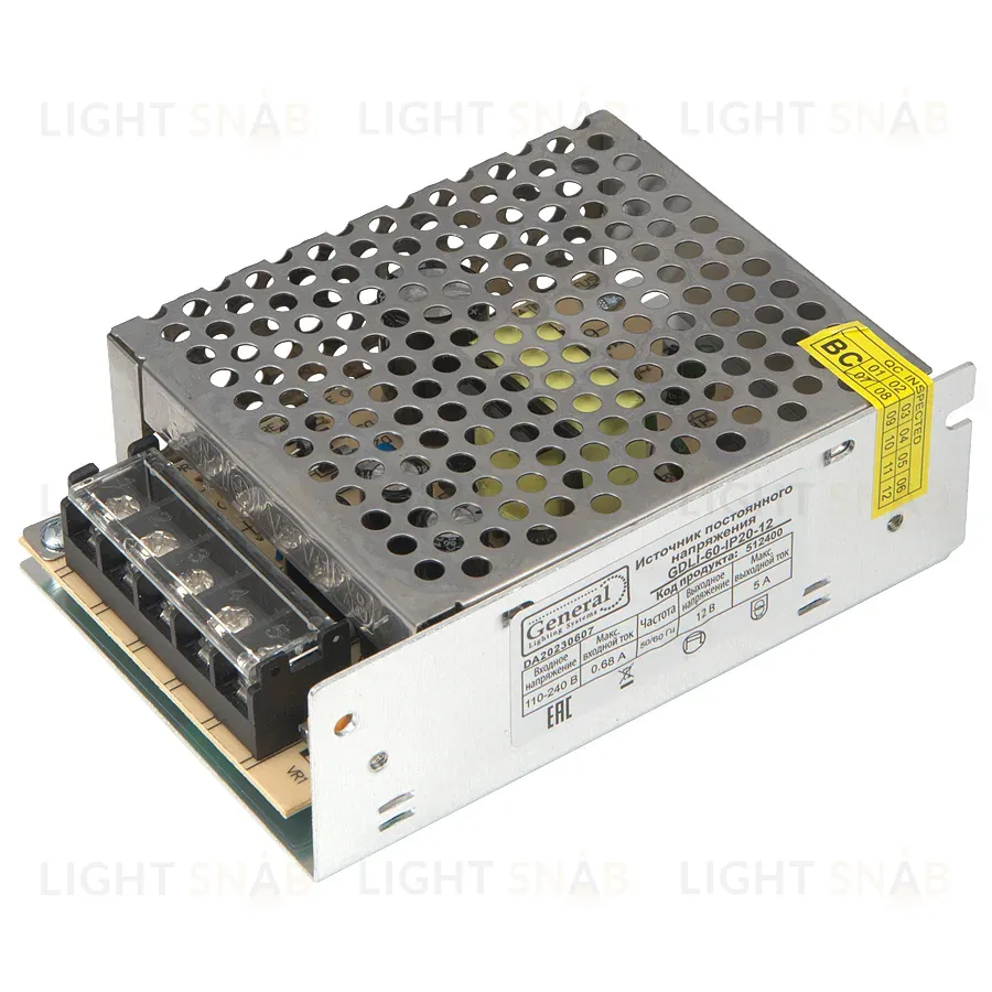 Драйвер General GDLI-60-IP20-12 512400 512400