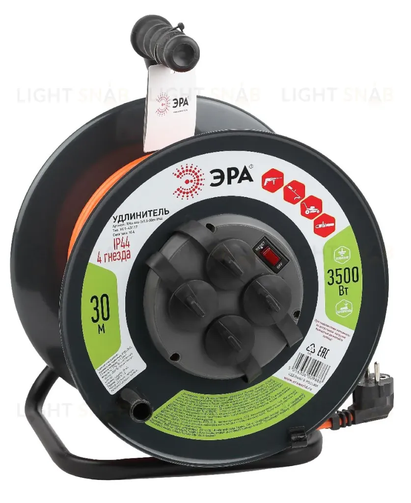 Удлинитель силовой Эра RMx-4es-3x1.5-30m-IP44 Б0046850 Б0046850