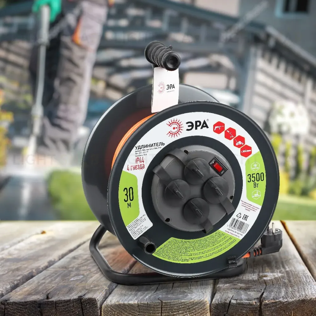 Удлинитель силовой Эра RMx-4es-3x1.5-30m-IP44 Б0046850 Б0046850