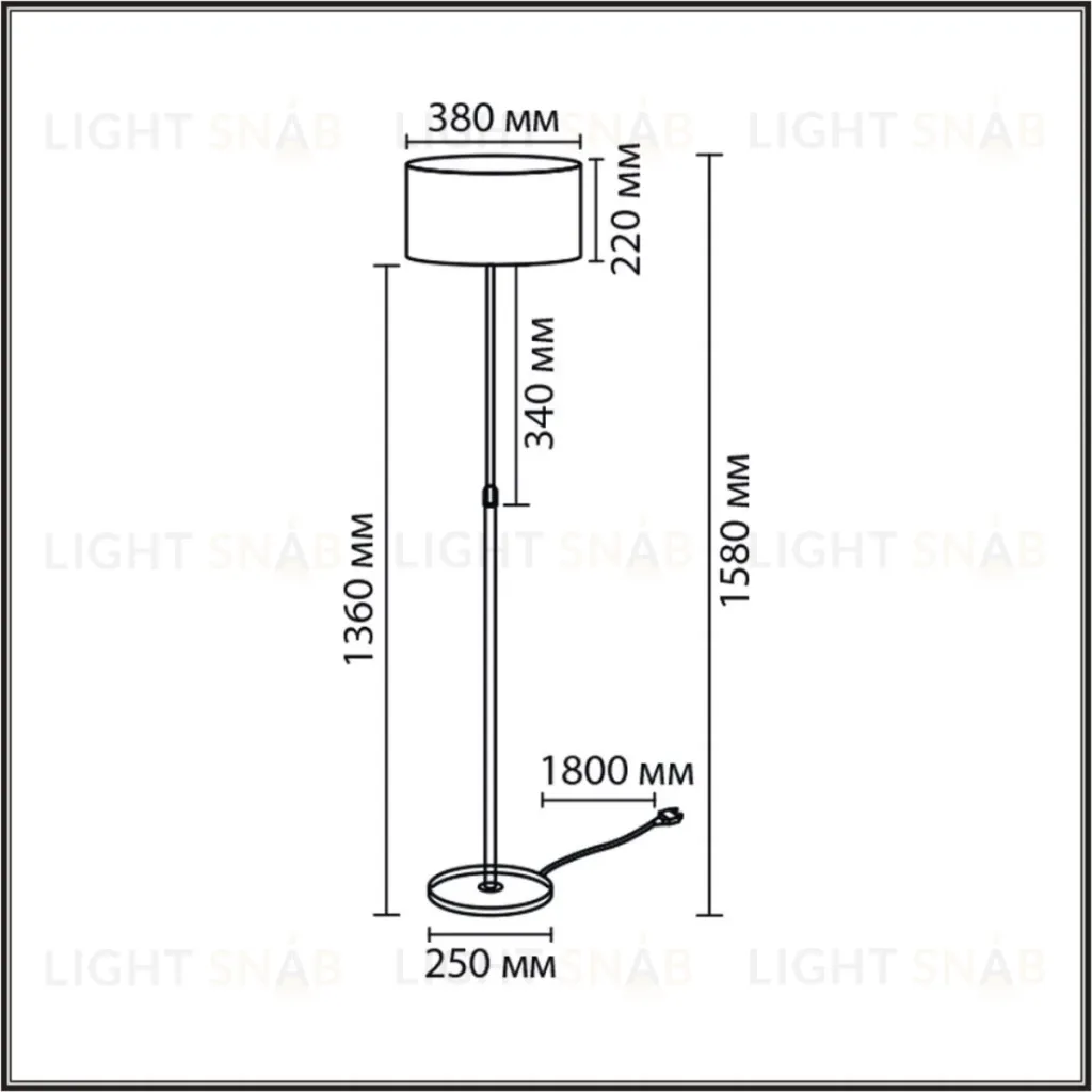 Торшер Lumion Classi Irisa 8358/1F 8358/1F