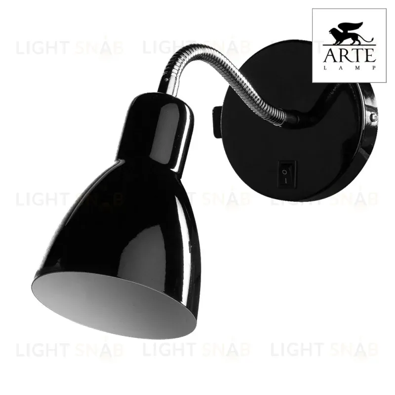 Спот Arte Lamp Dorm A1408AP-1BK A1408AP-1BK
