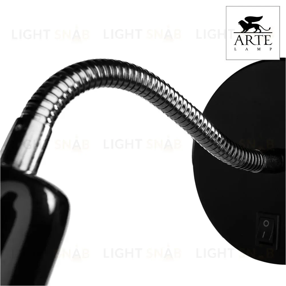Спот Arte Lamp Dorm A1408AP-1BK A1408AP-1BK