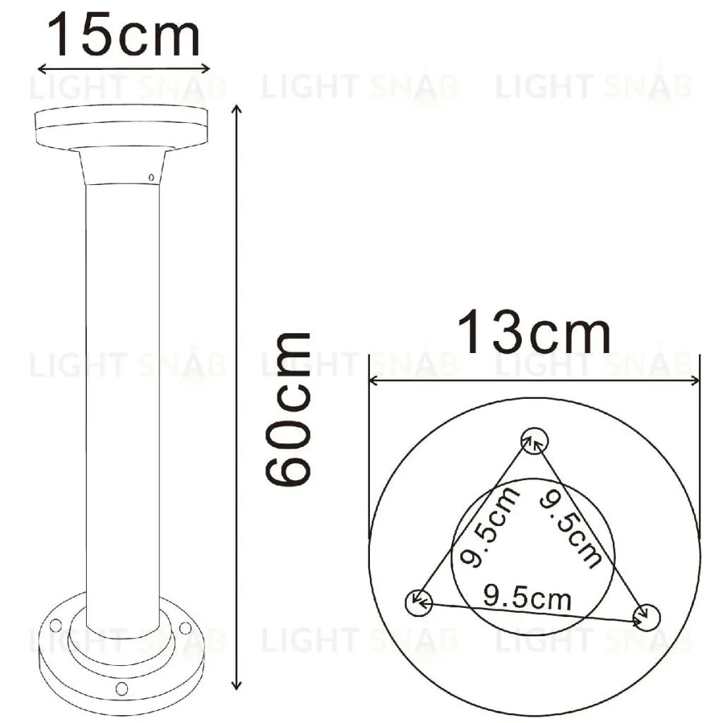 Ландшафтный светильник Arte Lamp Amsterdam A1212PA-1BK A1212PA-1BK