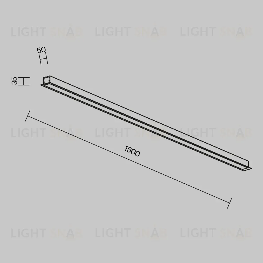 Линейный встраиваемый светильник Maytoni Technical LL313014 LL313014