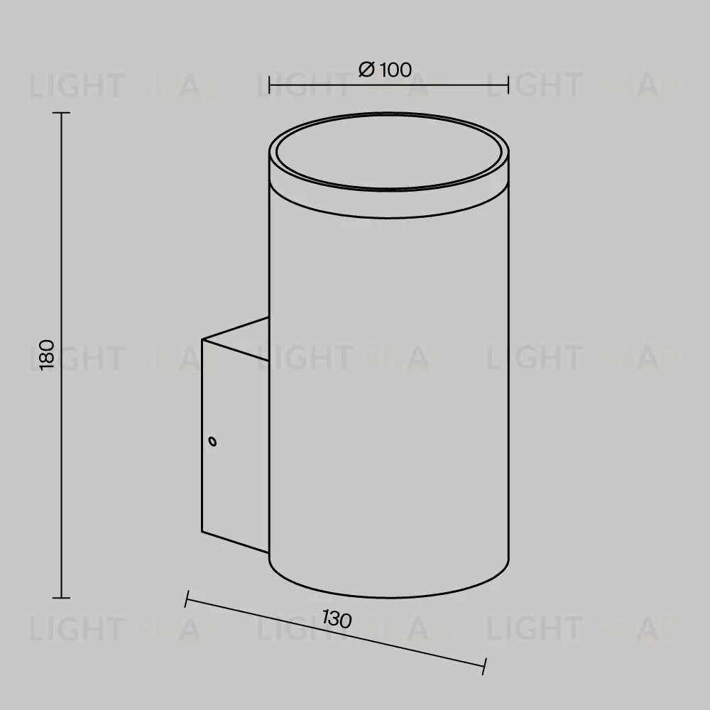 Уличный настенный светильник Maytoni Shim O514WL-L15B3K O514WL-L15B3K