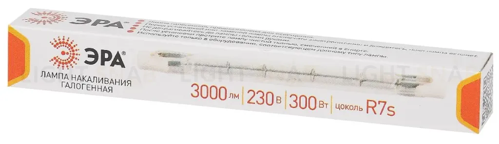 Лампа галогенная Эра R7S 300W 3000K J118-300W-R7s-230V Б0048494 Б0048494