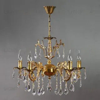Подвесная люстра Ambiente Granada 2118/5 AB Leaf Crystal 2118/5 AB Leaf Crystal