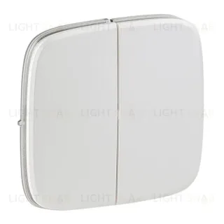 Лицевая панель Legrand Valena Allure выключателя двухклавишного жемчуг 755029 755029
