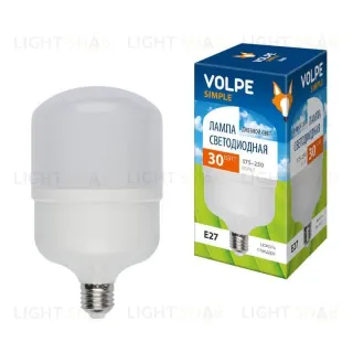 Лампа LED сверхмощная (UL-00002942) Volpe E27 30W (260W) 6500K LED-M80-30W/DW/E27/FR/S LED-M80-30W/DW/E27/FR/S картон