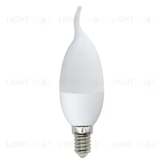 Лампа светодиодная (UL-00003809) Volpe E14 9W 3000K матовая LED-CW37-9W/WW/E14/FR/NR LED-CW37-9W/WW/E14/FR/NR картон