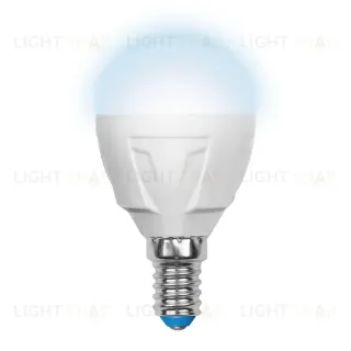 Лампа светодиодная (UL-00002417) Uniel E14 7W 4000K матовая LED-G45 7W/NW/E14/FR PLP01WH LED-G45 7W/NW/E14/FR PLP01WH картон