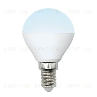 Лампа светодиодная (UL-00002376) Uniel E14 6W 4000K матовая LED-G45-6W/NW/E14/FR/MB PLM11WH LED-G45-6W/NW/E14/FR/MB PLM11WH картон
